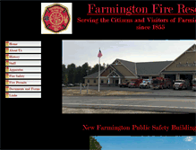 Tablet Screenshot of farmingtonfd.net